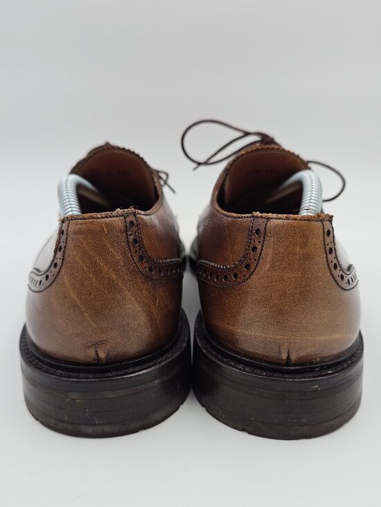 Mezlan Andrew Aged Brown Cap Toe Brogue Oxford Dress Shoes Spain Men\'s Size 10 main image 6